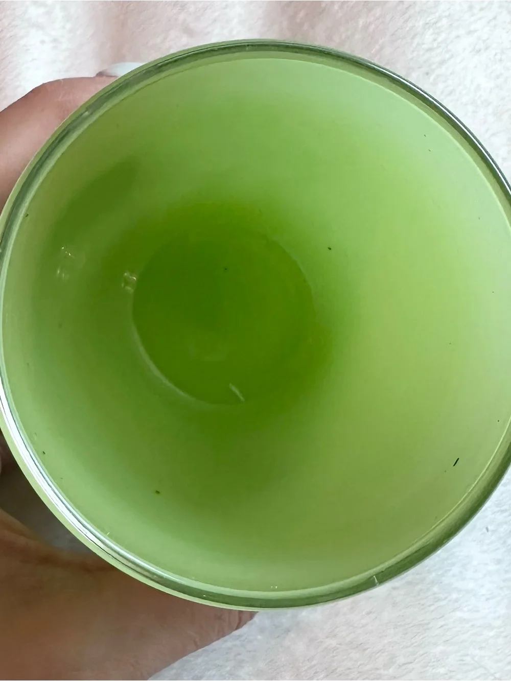 Glassybaby Pre-Triskelion GRATITUDE Lime Green Art Glass Votive Holder 2 Candles